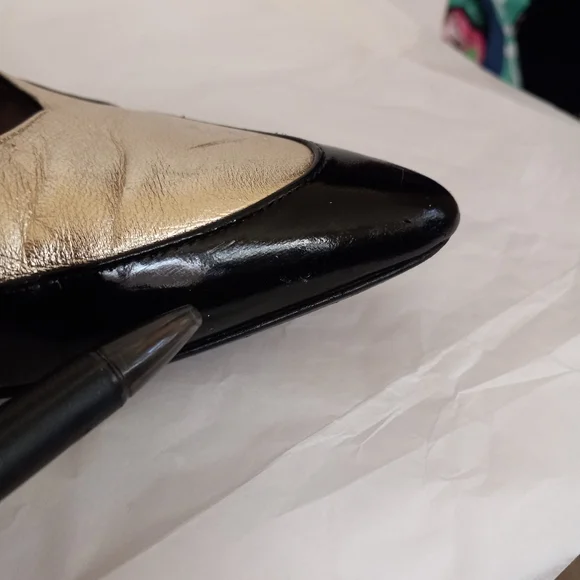 Ralph lauren purple label 2 tone patent mary jane size 10.5B